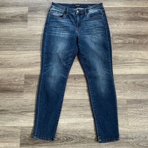 Judy Blue Indigo Slim Fit Jeans Women s Skinny Denim Stretchy Distressed